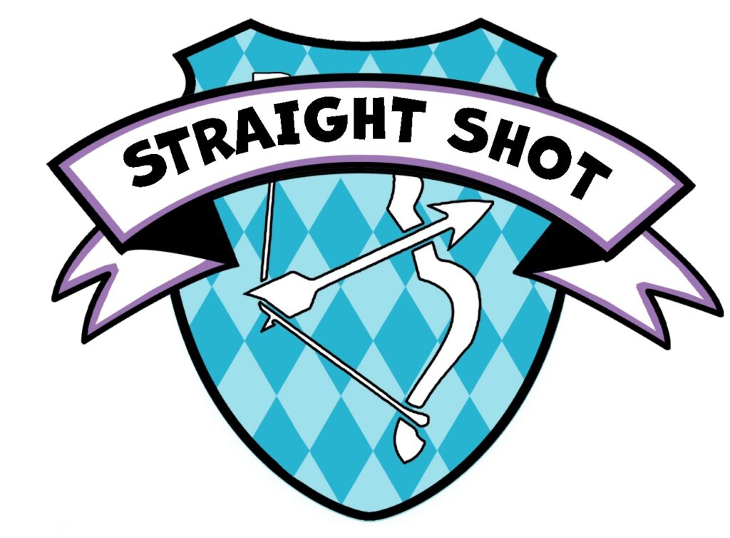 Straight Shot logo with bow and arrow